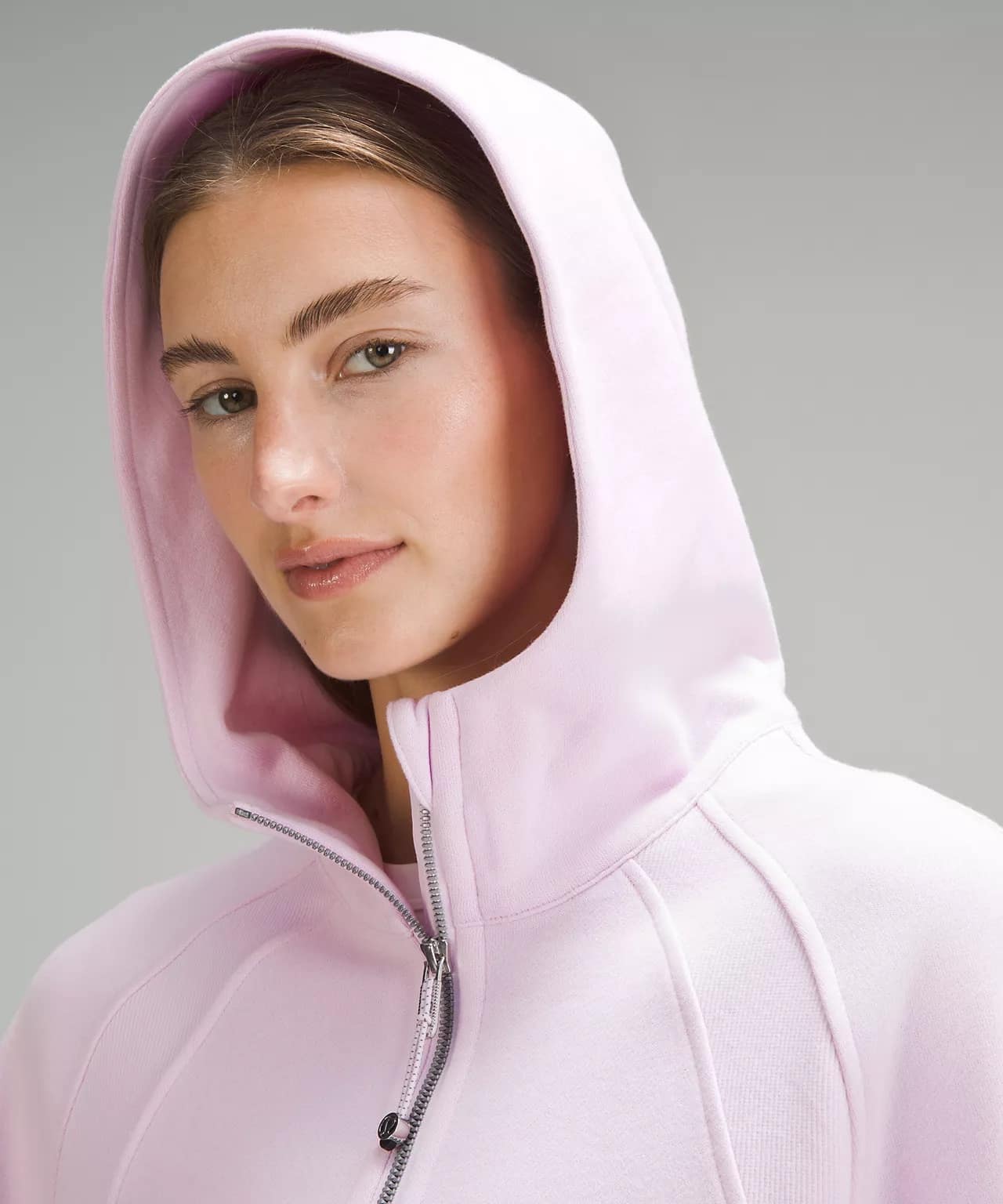 Scuba Oversized Half-Zip Hoodie meadowsweet pink 2