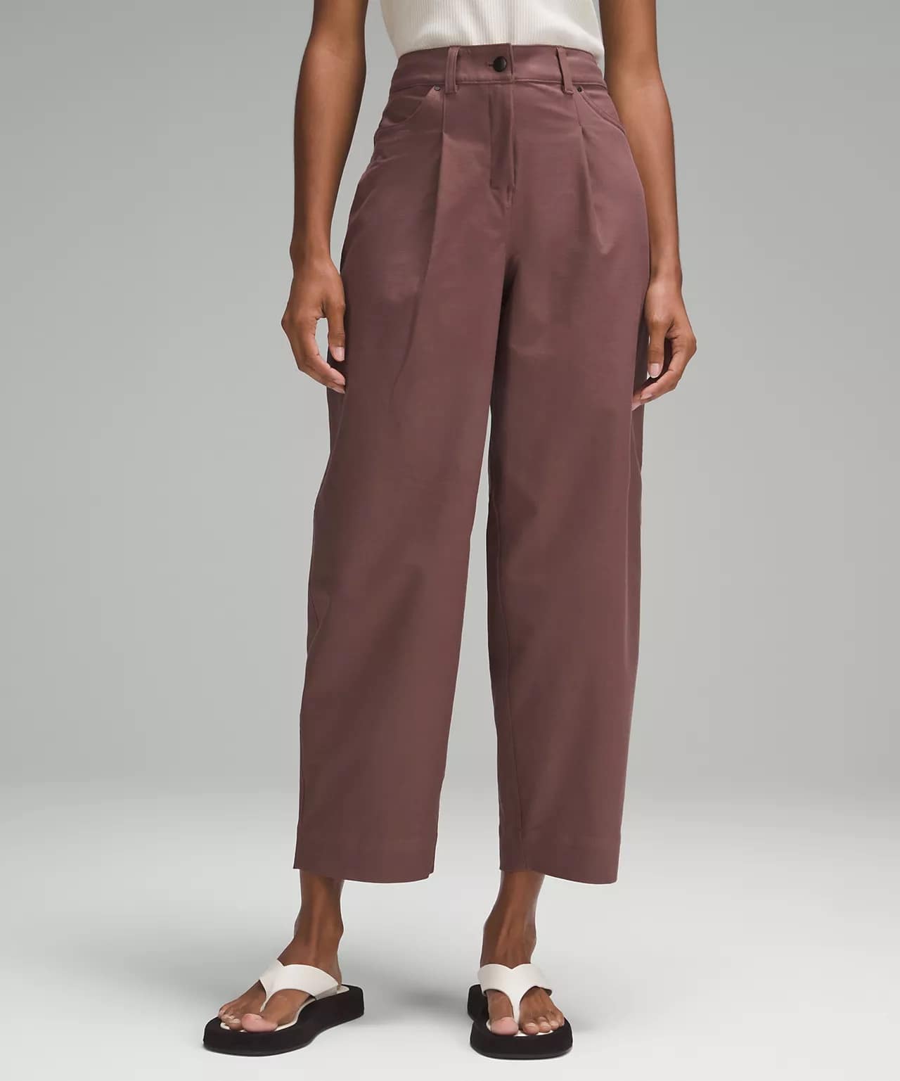 City Sleek Barrel-Leg Pant Full Length Light Utilitech