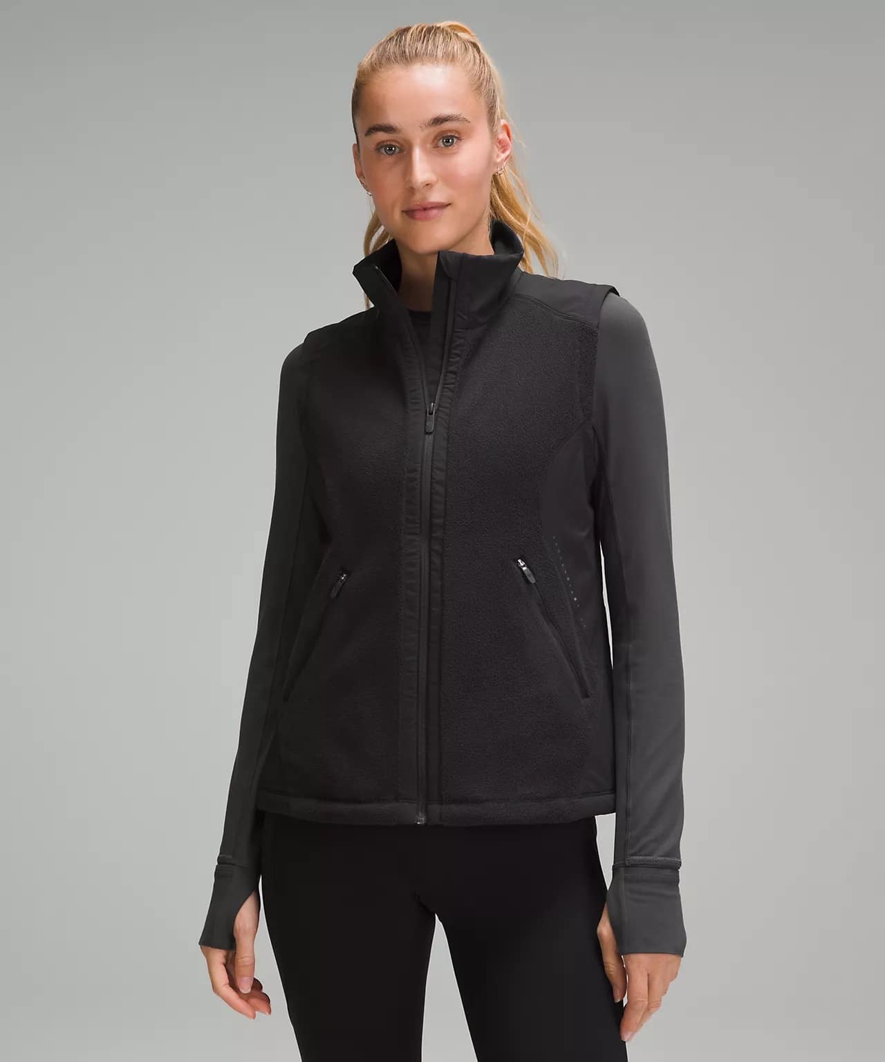 Fleece-Lined Running Vest