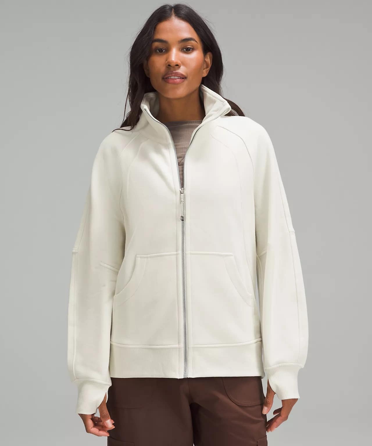Scuba Oversized Funnel-Neck Full Zip