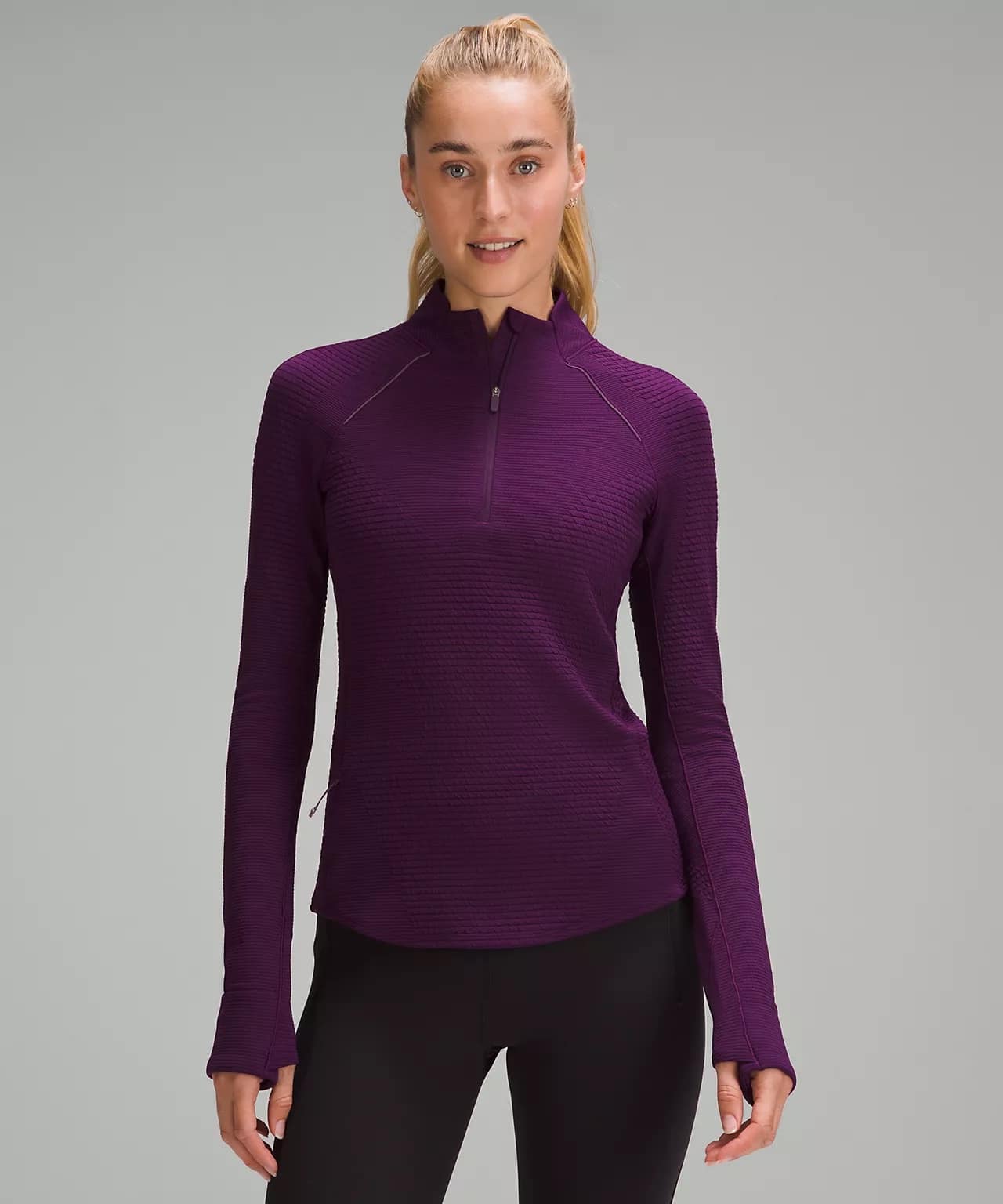 Ventscape Half-Zip Long-Sleeve Shirt dramatic magenta