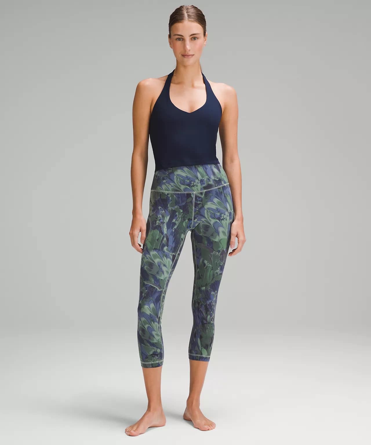 lululemon align high-rise crop - NOUVEAU MARBLE Palm Court Multi