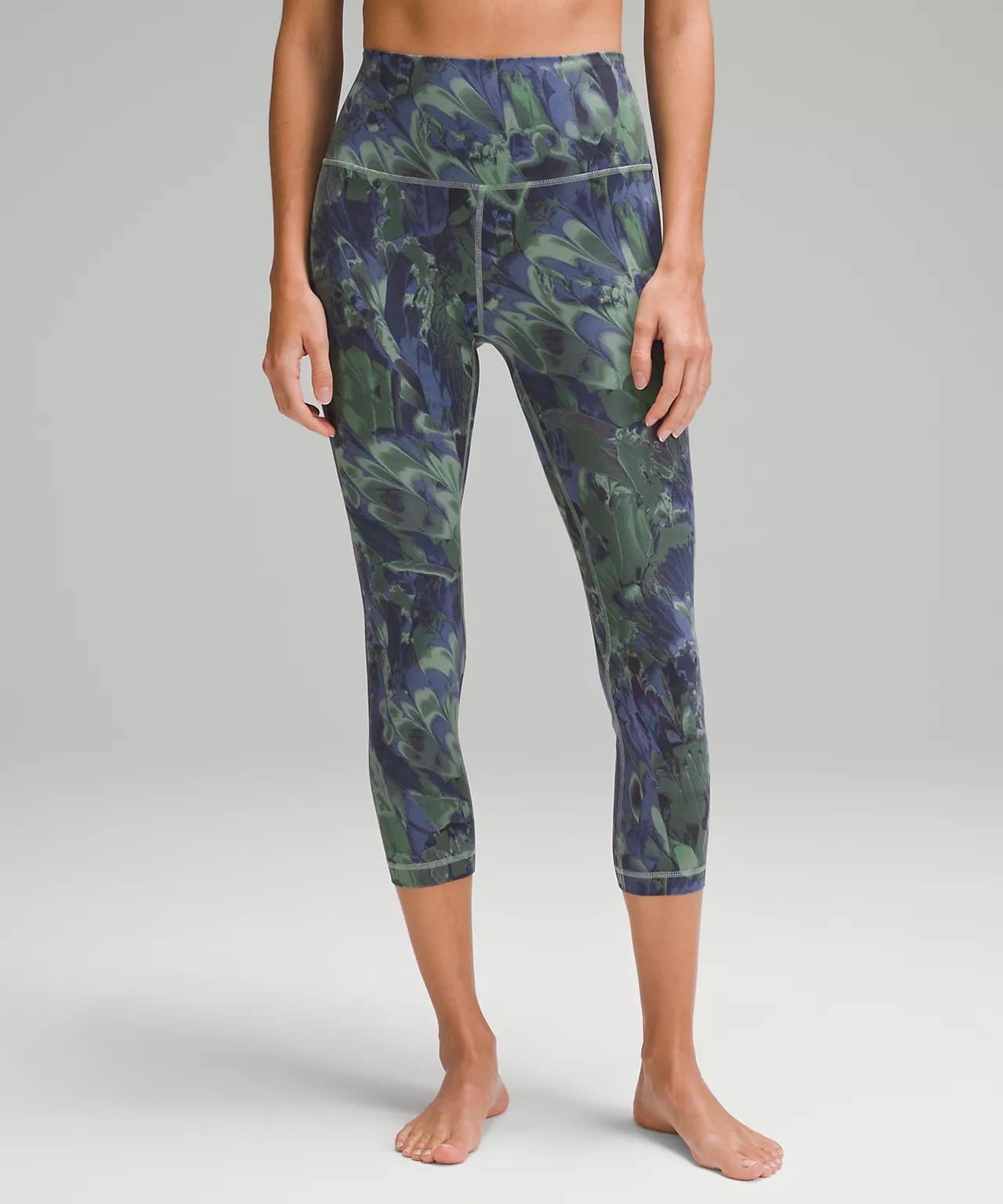 lululemon align high-rise crop - NOUVEAU MARBLE Palm Court Multi