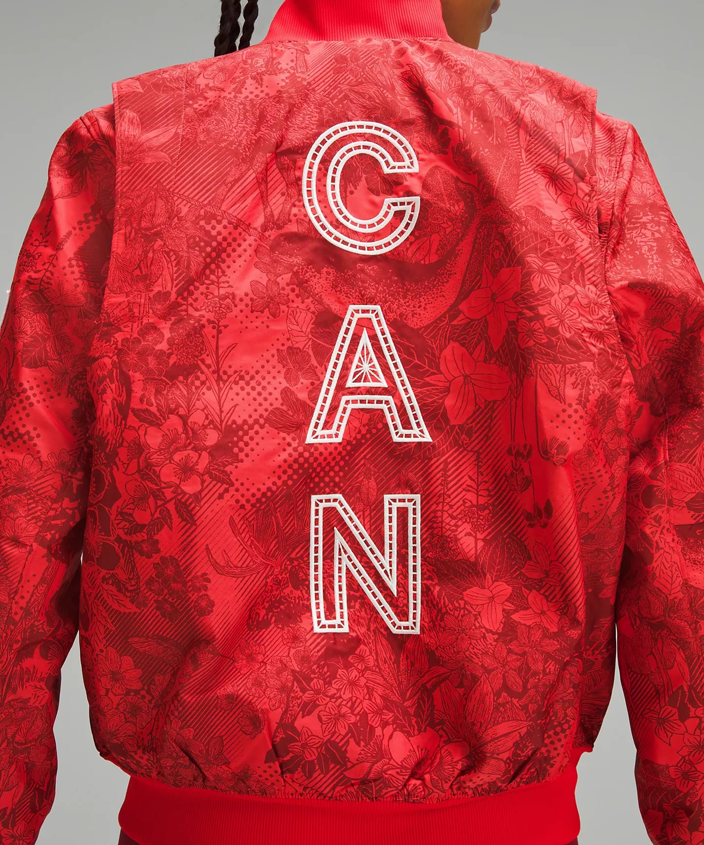 Team Canada Women's Vented Jacquard Bomber Jacket COC Logo - lululemon Team Canada 2024