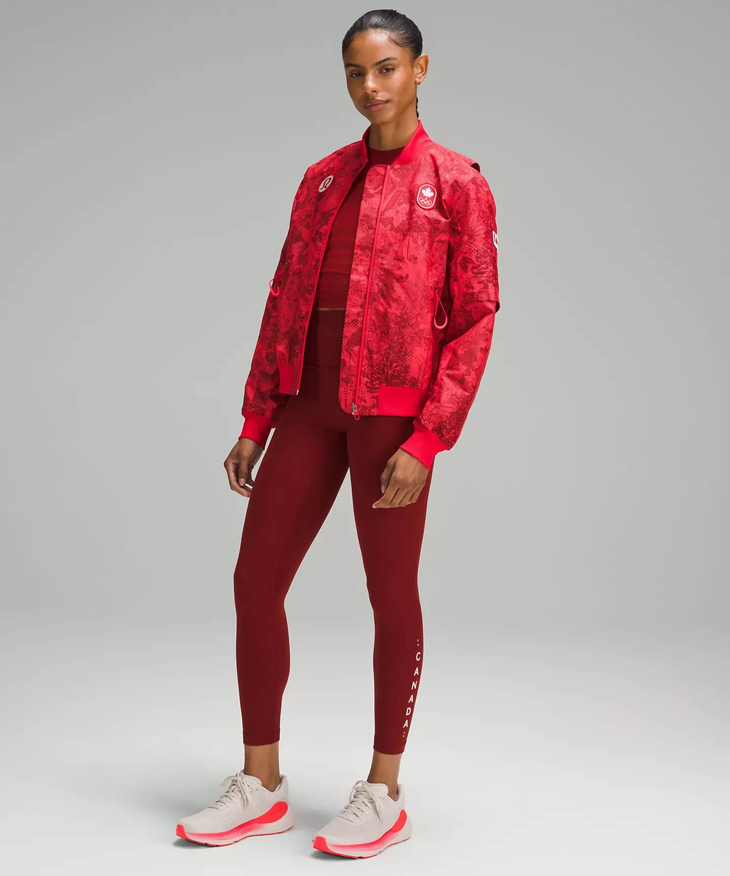 Team Canada lululemon Align™ High-Rise Pant 25" CPC Logo - Dark Sport Red - lululemon Team Canada 2024 Olympics