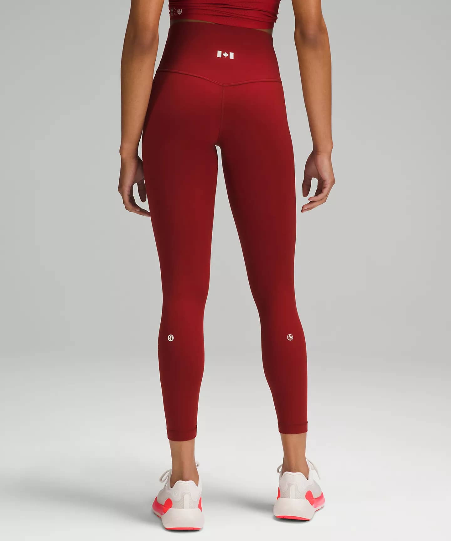 Team Canada lululemon Align™ High-Rise Pant 25" CPC Logo - Dark Sport Red - lululemon Team Canada 2024 Olympics