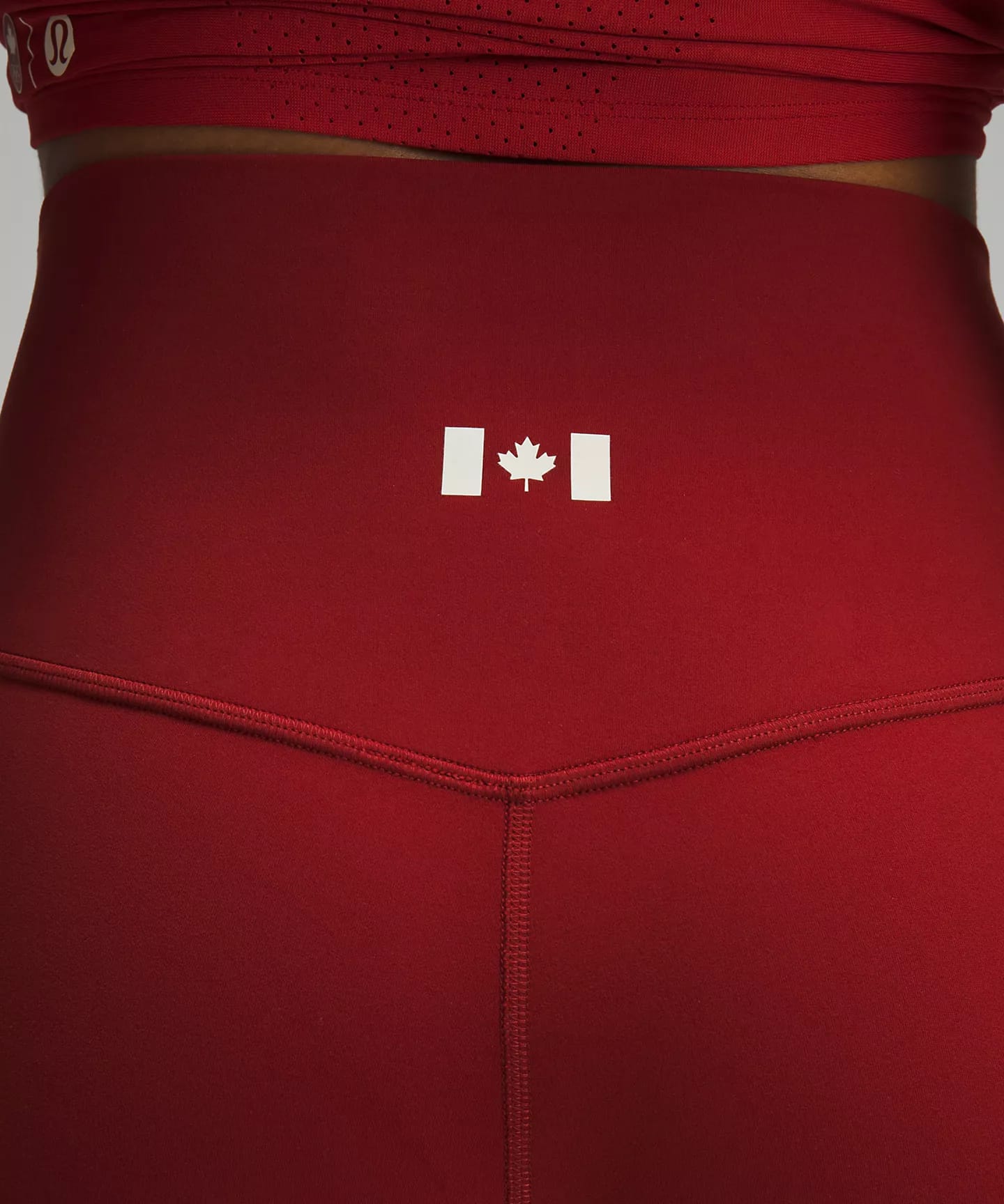 Team Canada lululemon Align™ High-Rise Pant 25" CPC Logo - Dark Sport Red - lululemon Team Canada 2024 Olympics